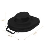 Anysiny Travel Hat Case - Anti-crushing hat travel organizer, suitable for cowboy hats, with adjustable strap (cowboy hat - Bl).